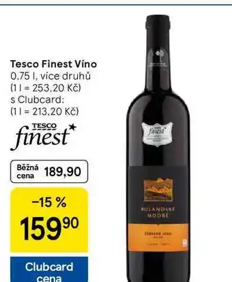 Tesco Tesco Finest Víno, 0.75 l, více druhů nabídka