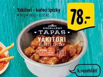 Albert Yakitori - kuřecí špízky 115 g nabídka