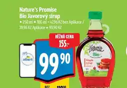 Albert Nature's Promise Bio Javorový sirup 250 ml nabídka