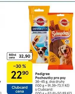 Tesco Pedigree Pochoutky pro psy, 36-45 g nabídka