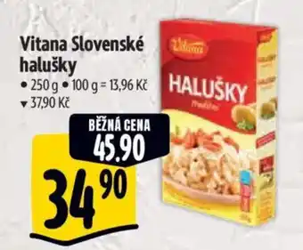 Albert Vitana Slovenské halušky nabídka