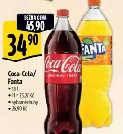 Albert Coca-Cola/ Fanta nabídka