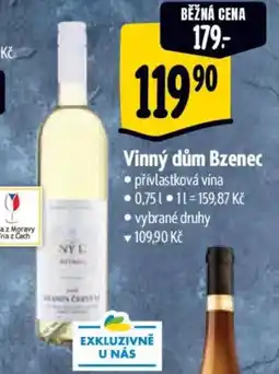 Albert Vinný dům Bzenec nabídka