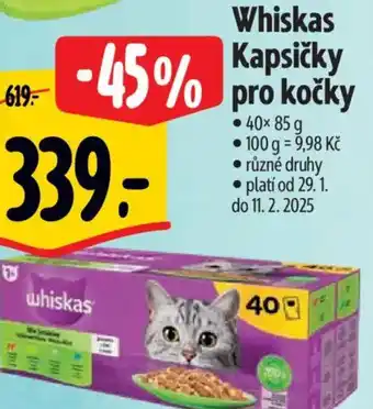 Albert Whiskas Kapsičky pro kočky nabídka