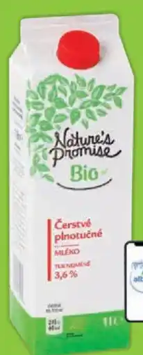 Albert Nature's Promise Bio Mléko čerstvé 3,6% nabídka