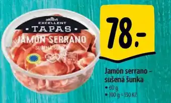 Albert Jamón serrano sušená šunka nabídka