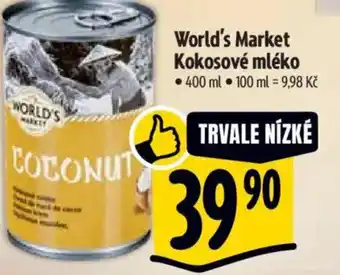 Albert World's Market Kokosové mléko nabídka