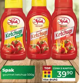 Tamda Foods Spak gourmet ketchup nabídka