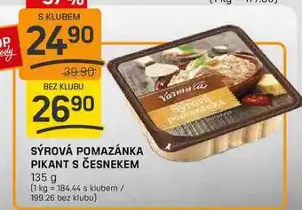 Flop SÝROVÁ POMAZÁNKA PIKANT S ČESNEKEM 135 g nabídka