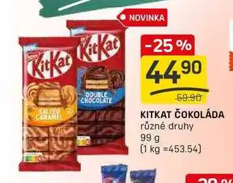 Flop KITKAT ČOKOLÁDA různé druhy 99 g nabídka