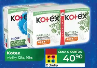 Tamda Foods Kotex vložky nabídka