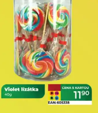 Tamda Foods Violet lízátka nabídka