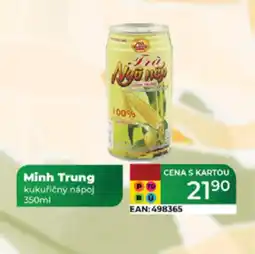 Tamda Foods Minh Trung kukuřičný nápoj nabídka