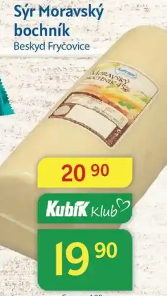 Kubík potraviny Sýr Moravský bochník nabídka