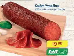 Kubík potraviny Salám Vysočina nabídka