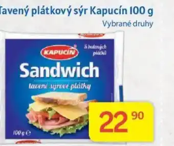 Kubík potraviny Tavený plátkový sýr Kapucín nabídka