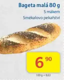 Kubík potraviny Bageta malá nabídka