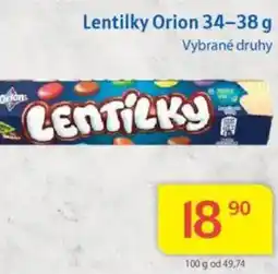 Kubík potraviny Lentilky Orion nabídka