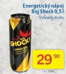 Kubík potraviny Energetický nápoj Big Shock nabídka