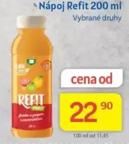 Kubík potraviny Nápoj Refit nabídka