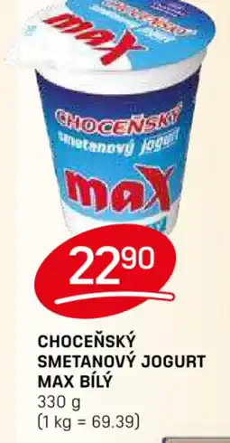 Flop Choceňský smetanový jogurt max bílý nabídka