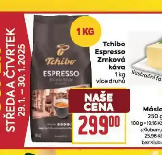 Billa Tchibo espresso zenková káva nabídka