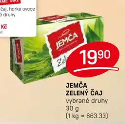 Flop JEMČA Zelený čaj nabídka