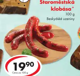 CBA Staroměstská klobása nabídka