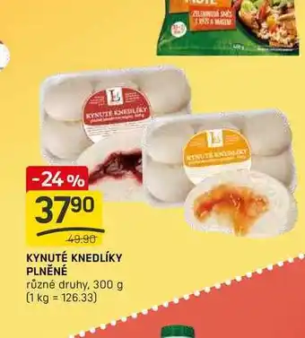 Flop KYNUTÉ KNEDLÍKY PLNĚNÉ různé druhy, 300 g nabídka