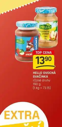 Flop HELLO OVOCNÁ SVAČINKA různé druhy 190 g nabídka