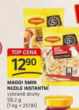 Flop MAGGI 5MIN NUDLE INSTANTNÍ vybrané druhy 59,2 g nabídka