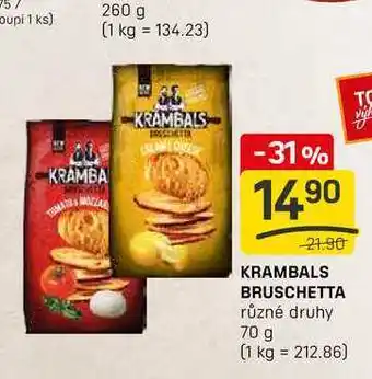 Flop KRAMBALS BRUSCHETTA různé druhy 70 g nabídka