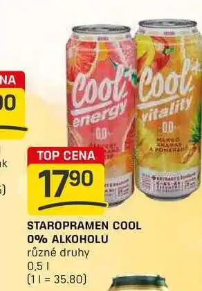 Flop Staropramen Cool 0% alkoholu 0,5l nabídka