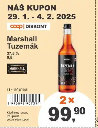 COOP DISKONT Marshall Tuzemák nabídka