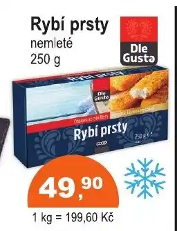 COOP DISKONT Rybí prsty nabídka