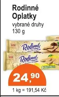 COOP DISKONT Rodinné Oplatky nabídka