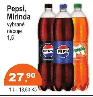 COOP DISKONT PEPSI, MIRINDA nabídka