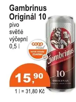 COOP DISKONT Gambrinus Originál 10 nabídka