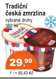 COOP DISKONT Tradiční česká zmrzlina nabídka