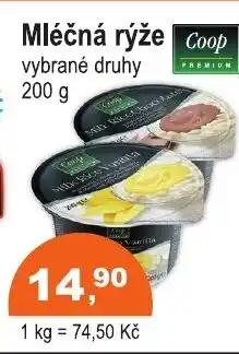 COOP DISKONT Mléčná rýže nabídka