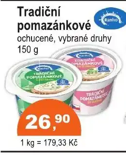 COOP DISKONT Tradiční pomazánkové nabídka