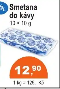 COOP DISKONT Smetana do kávy nabídka