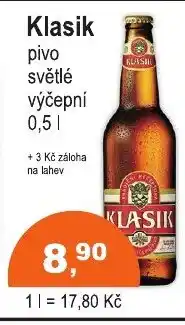 COOP DISKONT KLASIK pivo nabídka