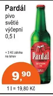 COOP DISKONT Pardál pivo nabídka