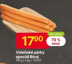 Hruška Vídeňské párky speciál Bivoj nabídka