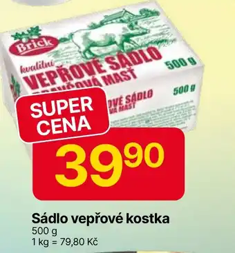 Hruška BRICK Sádlo vepřové kostka nabídka