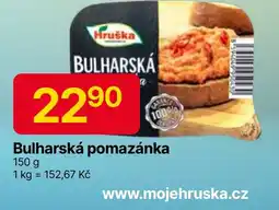 Hruška Bulharská pomazánka nabídka