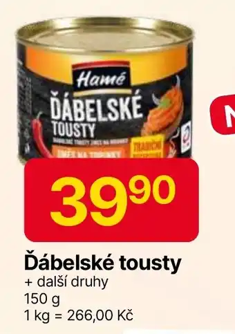 Hruška Ďábelské tousty nabídka