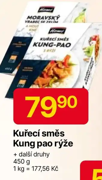 Hruška Kuřecí směs Kung pao rýže nabídka