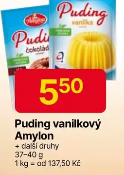 Hruška Puding vanilkový Amylon nabídka